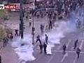 Tear gas fired at Greek demo | BahVideo.com