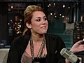 Miley Cyrus on David Letterman Part 2 | BahVideo.com