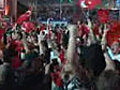 Taraftarlar svi re galibiyetini kutlad  | BahVideo.com