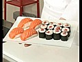 Sushis et makis de thon et saumon | BahVideo.com