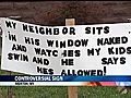 Controversial Sign Placed In Weirton Neighborhood | BahVideo.com