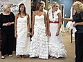 Toilet Paper Dress Wipes Out Competition | BahVideo.com