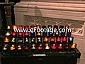 VOTIVE CANDLES IN CHURCH - HD | BahVideo.com