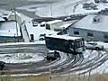 Bus Driver Dominates Icy Road | BahVideo.com