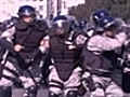 Serb police clash with anti-gay rioters | BahVideo.com