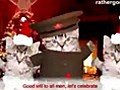 Reds Cats Music Merry Christmas Felices Fiestas Cantan Gatos | BahVideo.com