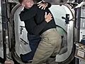 Shuttle ISS Crews Meet 1 Last Time | BahVideo.com
