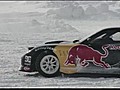 Car drifting on ice | BahVideo.com