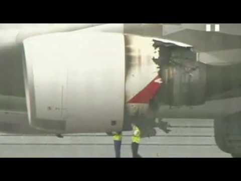 A380 Triebwerksbrand Notlandung In Singapur -  | BahVideo.com