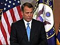 Speaker Boehner on debt talks cuts vs revenues | BahVideo.com