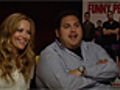 Jonah Hill and Leslie Mann exclusive | BahVideo.com