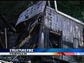 Steubenville Structure Burns To Ground | BahVideo.com