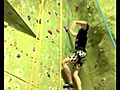 Climbing dynos at Southampton climbing wall | BahVideo.com