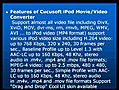 iPod video converter convertputimport video for iPod nano touch classic shuffle | BahVideo.com