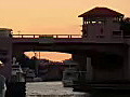 Stock Video Boat Passes Under 3rd Ave Bridge  | BahVideo.com