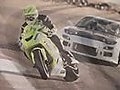 Motorcycle vs Car Drift Battle  | BahVideo.com