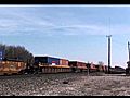 CSXT 7335 4835 amp 9000 Leads a Stack West Wellsboro IN | BahVideo.com