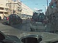 Stupid pedestrian mocks driver  | BahVideo.com