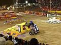 Awesome monster truck back flip | BahVideo.com