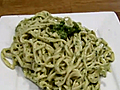 Home Made Spaghetti With Pesto | BahVideo.com
