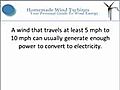 Establishing Your Own Homemade Wind Turbine | BahVideo.com