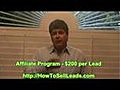 Selling Leads - Affiliate Program - Debt  | BahVideo.com