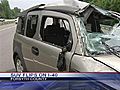 Vehicle Flips On I-40 | BahVideo.com