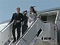 Royal Couple Arrives At LAX | BahVideo.com