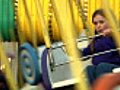 Girl on amusement ride | BahVideo.com