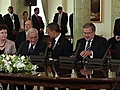 President Obama and President Komorowski Participate in a Discussion on Democracy | BahVideo.com