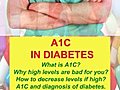 A1C in Diabetes What is it Its significance  | BahVideo.com