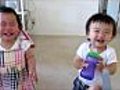 Kids Sprayed In The Face With Water Laughing | BahVideo.com