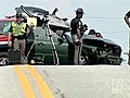 2 Injured When Propane Truck Car Collide | BahVideo.com