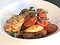 Gourmet Traveller roast chicken with chorizo and tomato | BahVideo.com