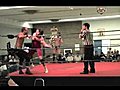 Ashley Sixx 2 on 1 Tag Team Title Match | BahVideo.com