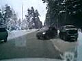 Accident on Slippery Road in Russia | BahVideo.com