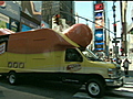 Oscar Mayer Wienermobile on Wall Street | BahVideo.com