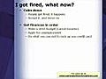 What to Do If You Get Fired | BahVideo.com