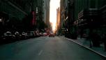 Sun sets down New York streets | BahVideo.com