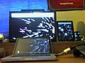 My Amazing Quad Display Setup 4 Monitors - Macbook Pro iPad wifi 3G 32GB iPhone 4 32GB | BahVideo.com