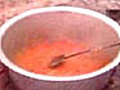 Feeding frenzy at baadi puja | BahVideo.com