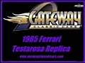 1985 Ferrari Testarosa Replica | BahVideo.com