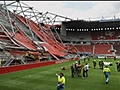 Dutch stadium roof collapse | BahVideo.com