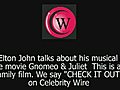 Music Superstar Elton John Talks About Songs in Gnomeo and Juliet | BahVideo.com