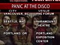Panic At The Disco June Tour Dates | BahVideo.com