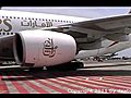 A380 first time landing in Rome Primo  | BahVideo.com