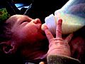 Braxton first bottle with breast milk | BahVideo.com