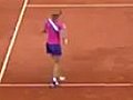 Luckiest Tennis Shot at French Open | BahVideo.com