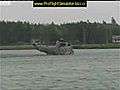 Canada tour - Prince William lands helicopter on water  | BahVideo.com