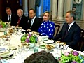 Clinton hosts Middle East meeting | BahVideo.com